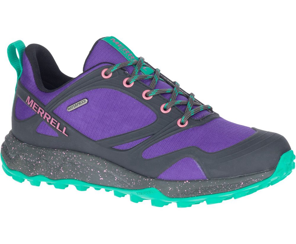 Merrell Hiking Shoes Purple/Black - Altalight Waterproof - Womens 07JKWZCVN